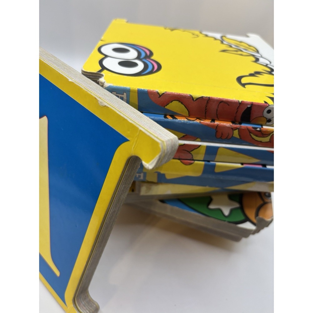 Vintage 25 Sesame Street Alphabet Interlocking ABC Board Book Set A-Z Missing 1 - Picture 16 of 16